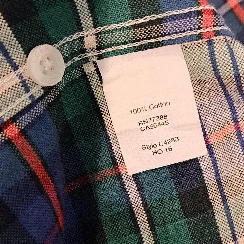 J. Crew Slim Fit Oxford men's large long sleeve button down shirt style C4283 - Picture 6 of 12